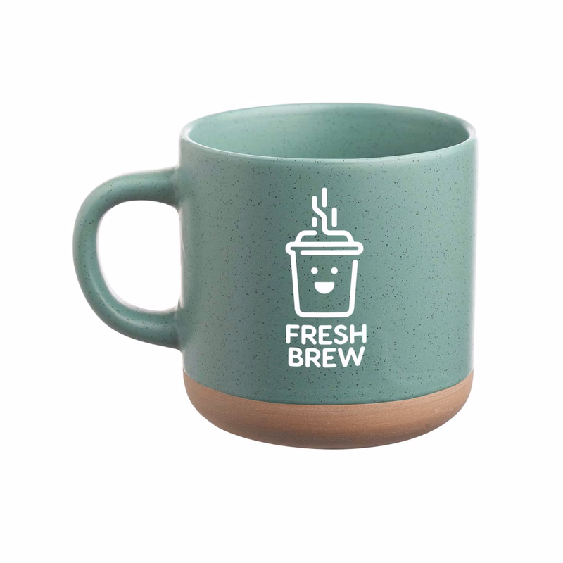 11 oz. Petite Speckled Clay Ceramic Mug (1 Color Imprint)