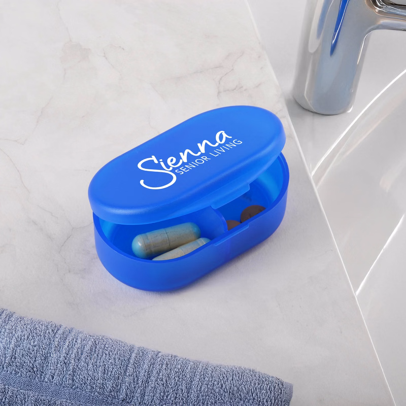 Dual Compartment Pill Box