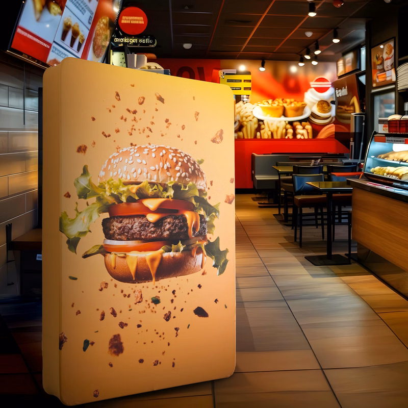 3D Fabric Banner Stand with Round Corners - 6.5' x 10' (Graphic & Hardware Combo)