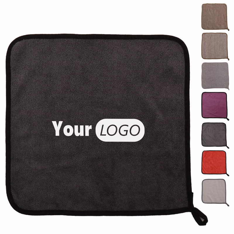 Coral Fleece Solid Color Absorbent Towel