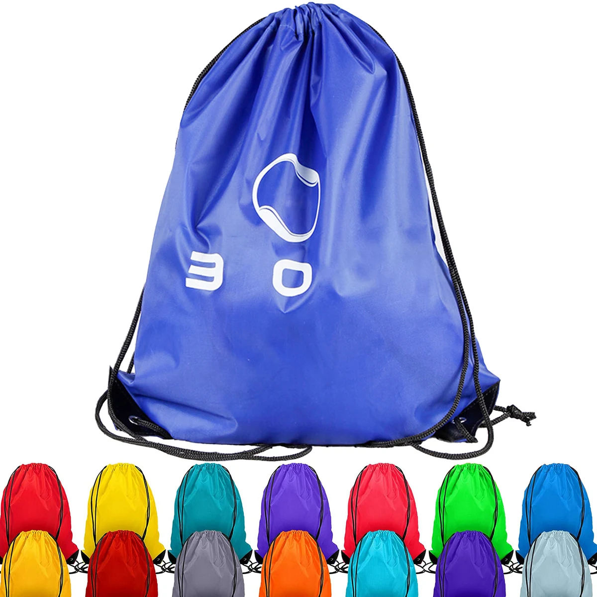 210D Polyester Drawstring Backpack Bag 1