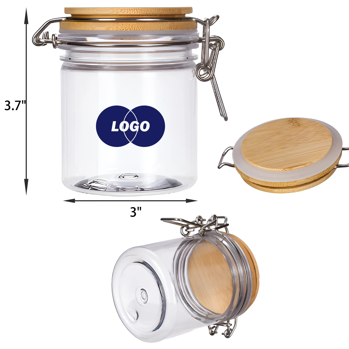 Practical 10 OZ Plastic Airtight Storage Jar 1