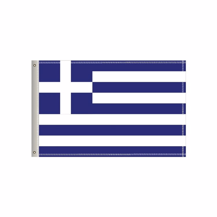 National Flag, Greece, Double-Sided - 36"W x 24"H