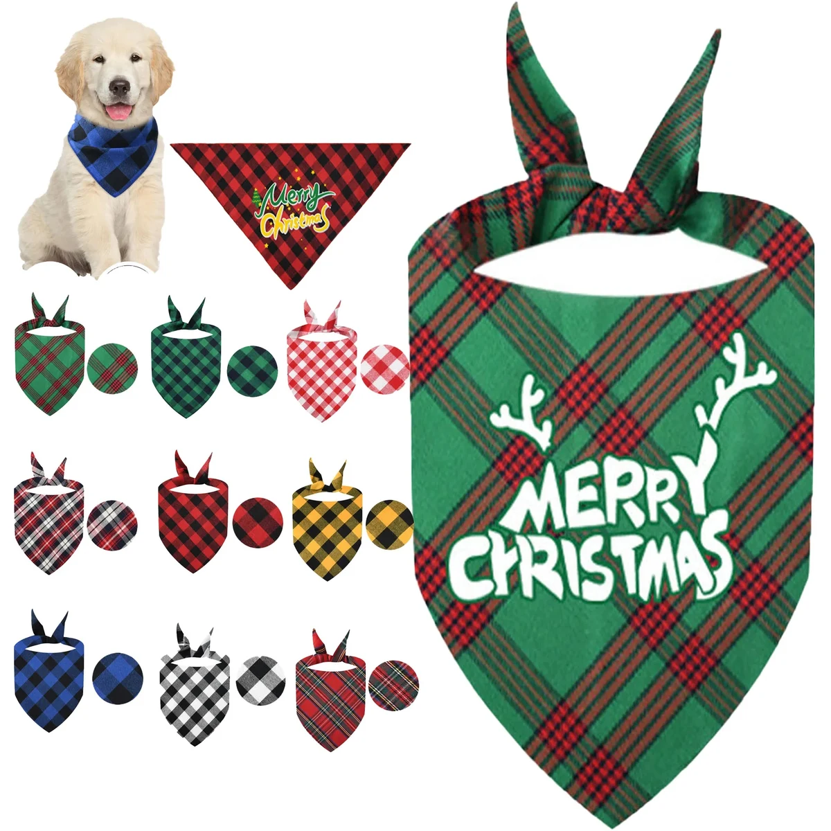 Spot Triangle Pet Dog Bandana 1