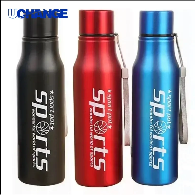 25oz Stainless Steel Sports Bottle with Lanyard for Outdoor & Gym Use, custom water bottle with logo imprint 1