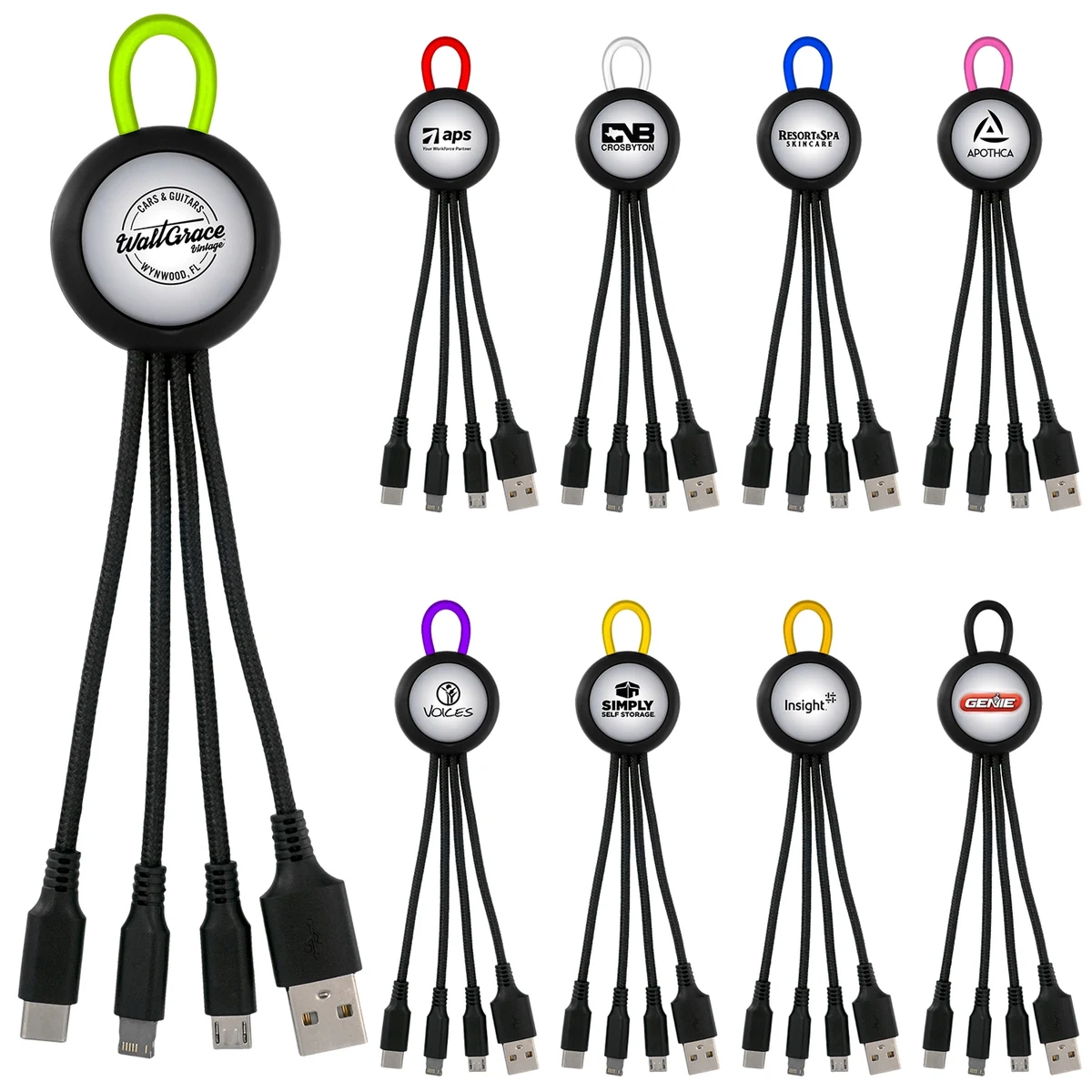 CLEARVIEW LIGHT UP LOOP 3-IN-1 CHARGING CABLE 1
