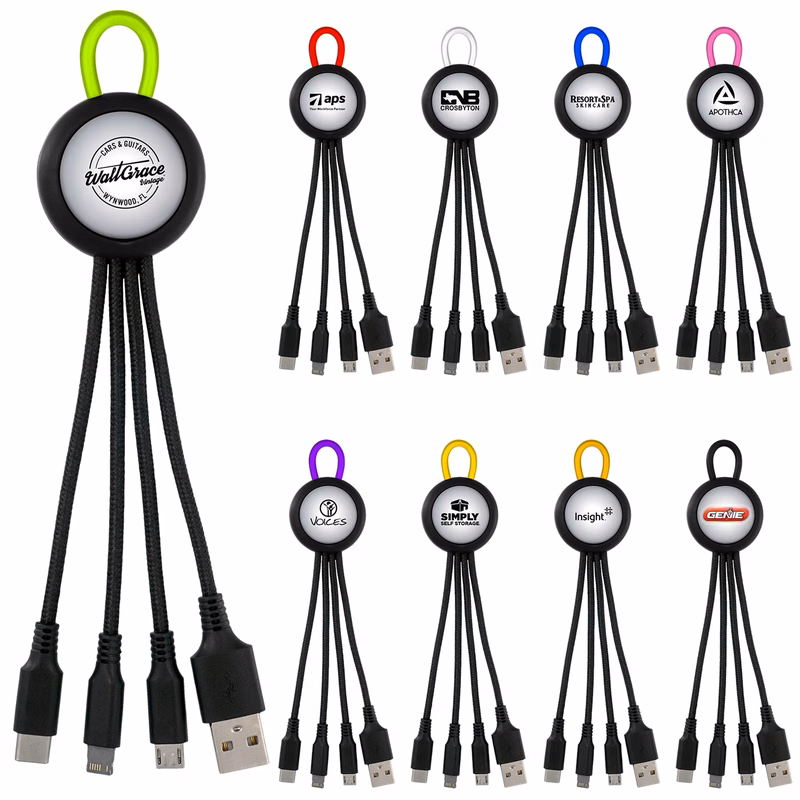 CLEARVIEW LIGHT UP LOOP 3-IN-1 CHARGING CABLE