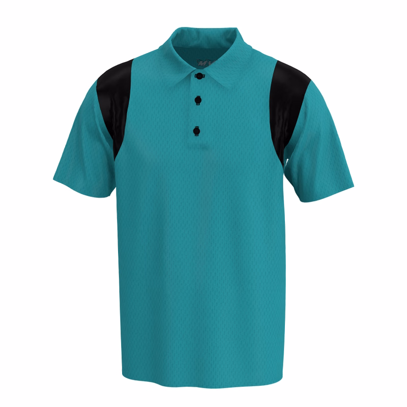 Contrast shoulder polo shirt