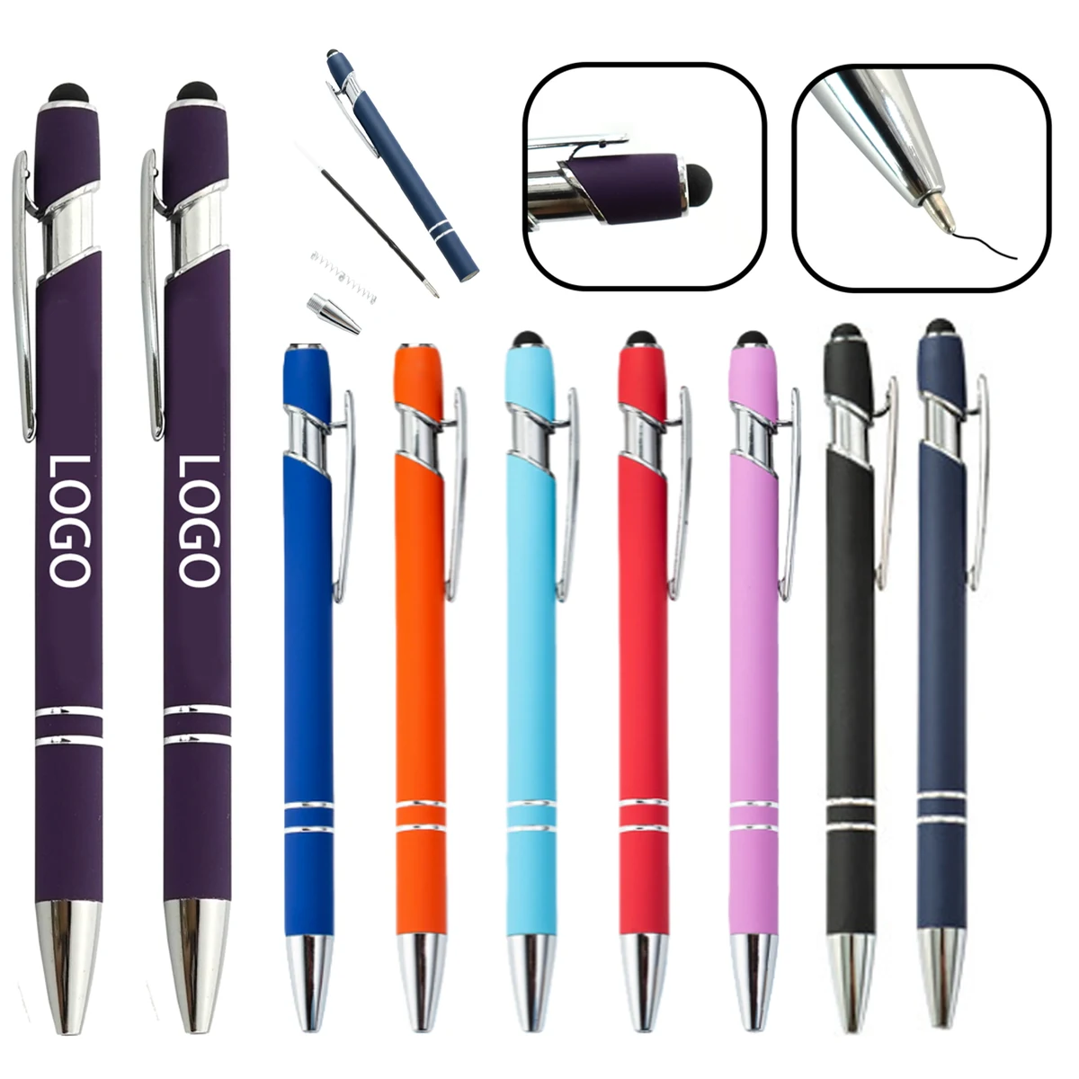Metal Stylus Pen with Soft Touch Grip 1