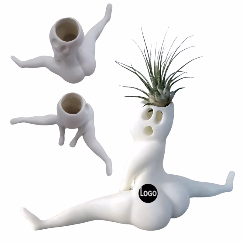 Spooky Cute Ghost Planter Resin Decor For Home Garden