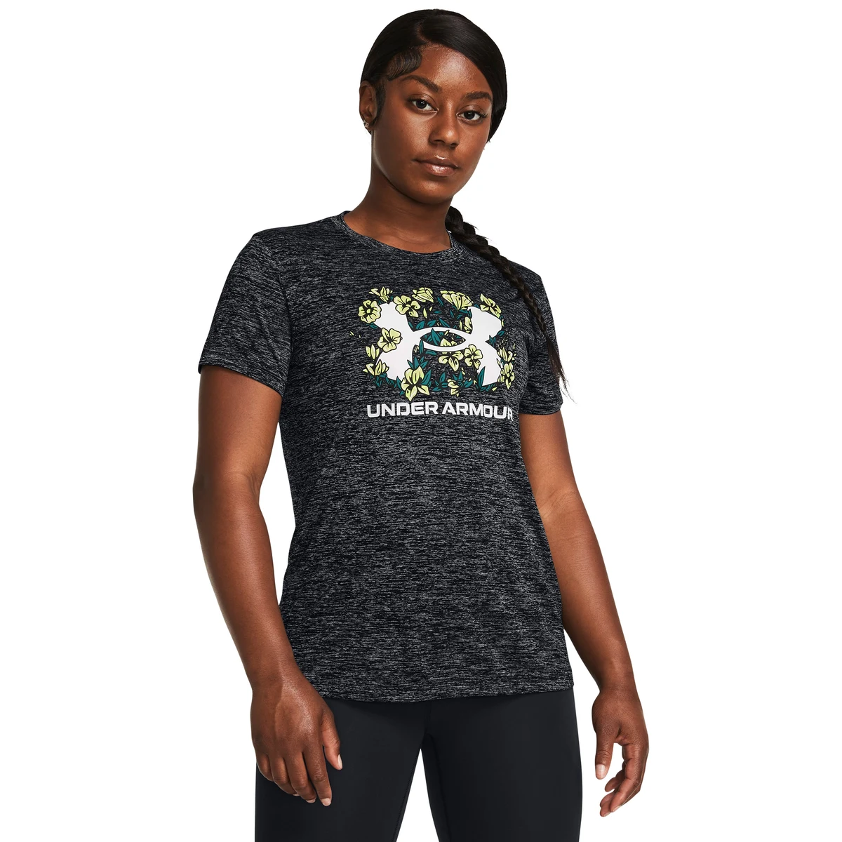 UA Tech Twist Flower Women's Short Sleeve 1