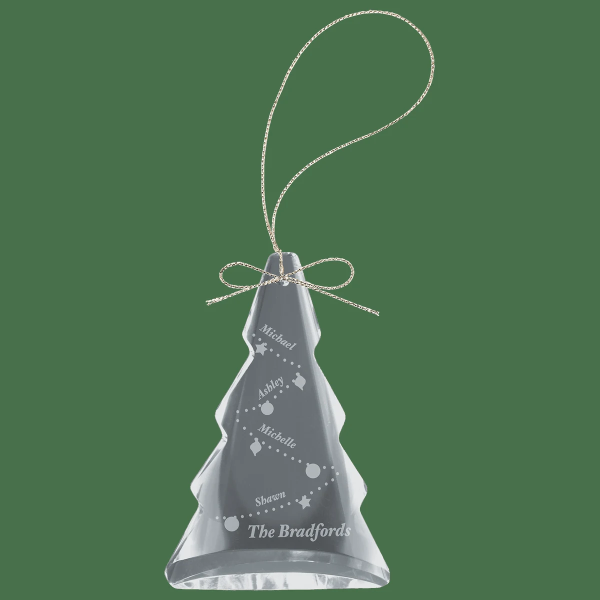 3" Crystal Tree Ornament 1