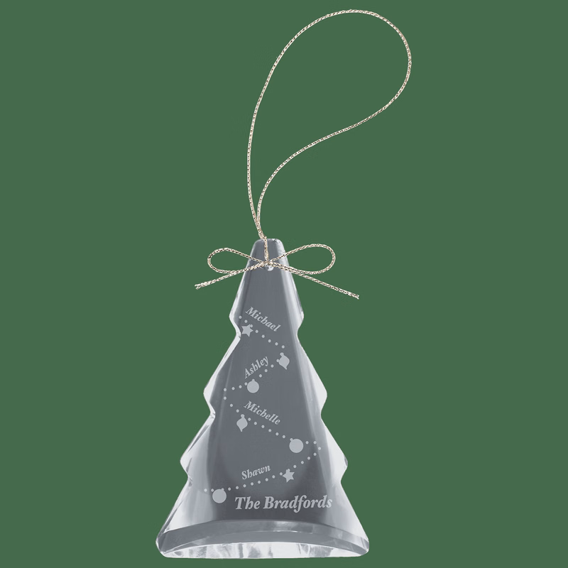 3" Crystal Tree Ornament