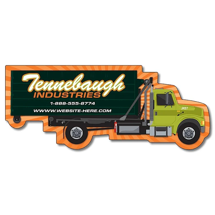 Magnet - Trash / Recycle Truck Shape (5x2.0625) - 30 mil. 1