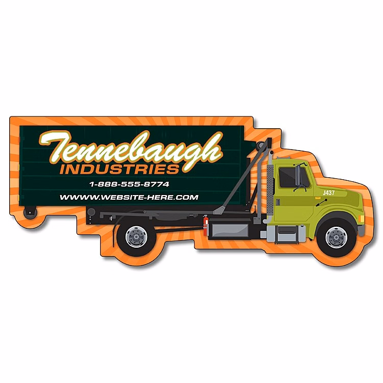 Magnet - Trash / Recycle Truck Shape (5x2.0625) - 30 mil.
