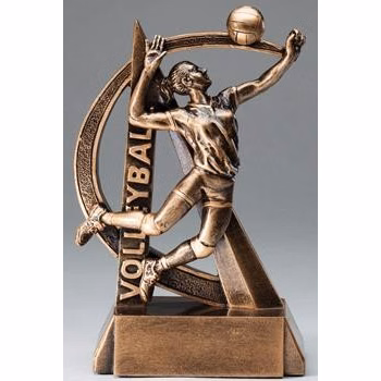 6-1/2" Ultra Action Female Volleyball Player Sports Resin