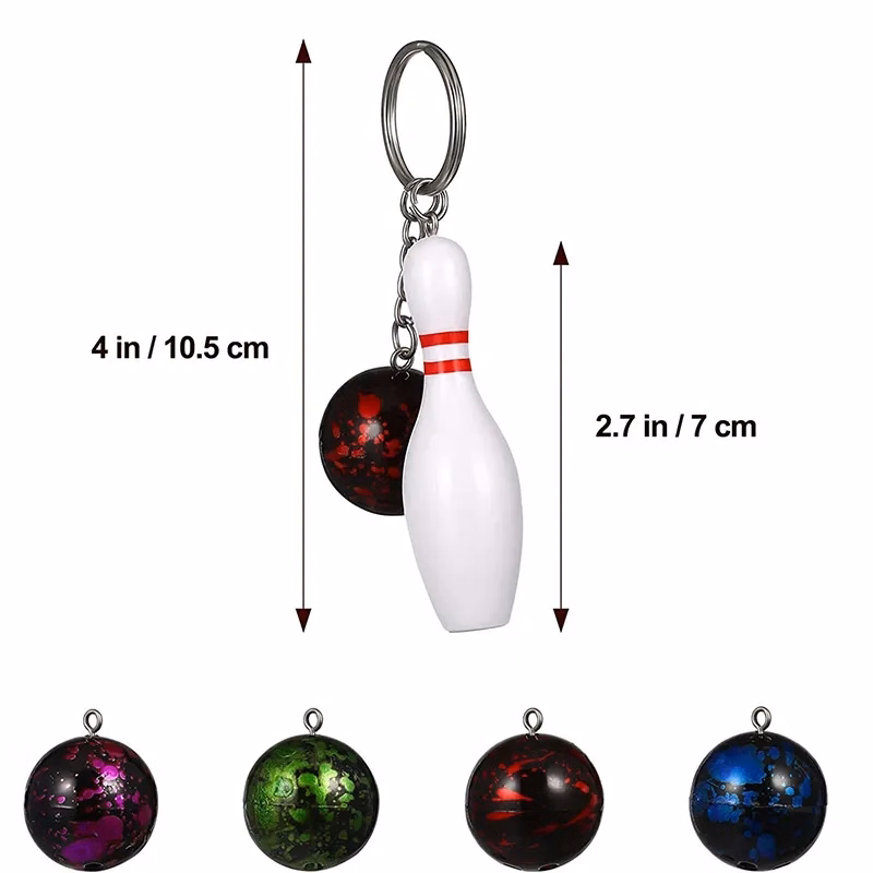 Bowling Pin Keychain