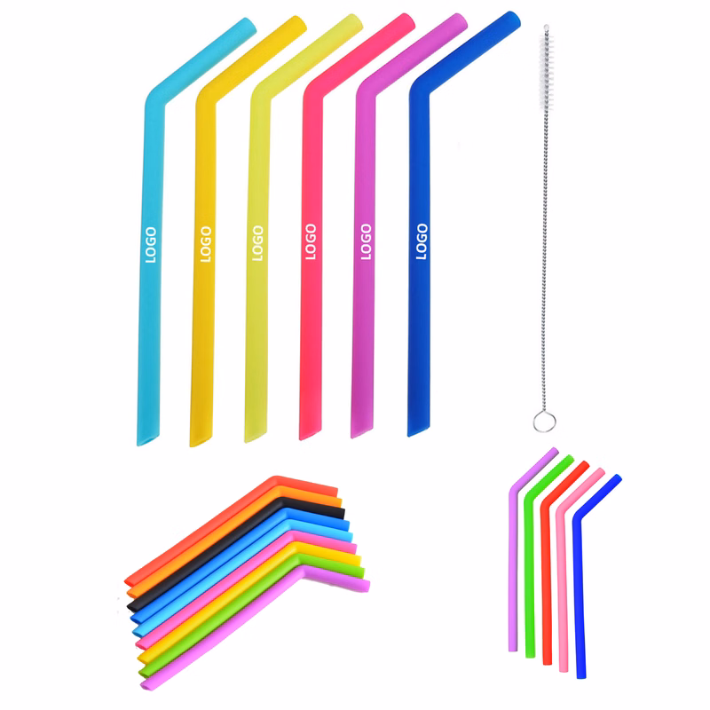 Silicone Bend Straw Set