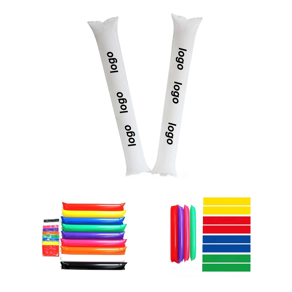 MOQ 100PCS Inflatable Bam Thunder Cheering Sticks (A Pair) 1
