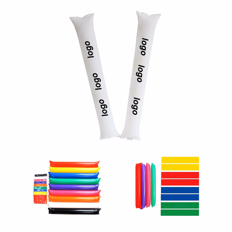 MOQ 100PCS Inflatable Bam Thunder Cheering Sticks (A Pair)