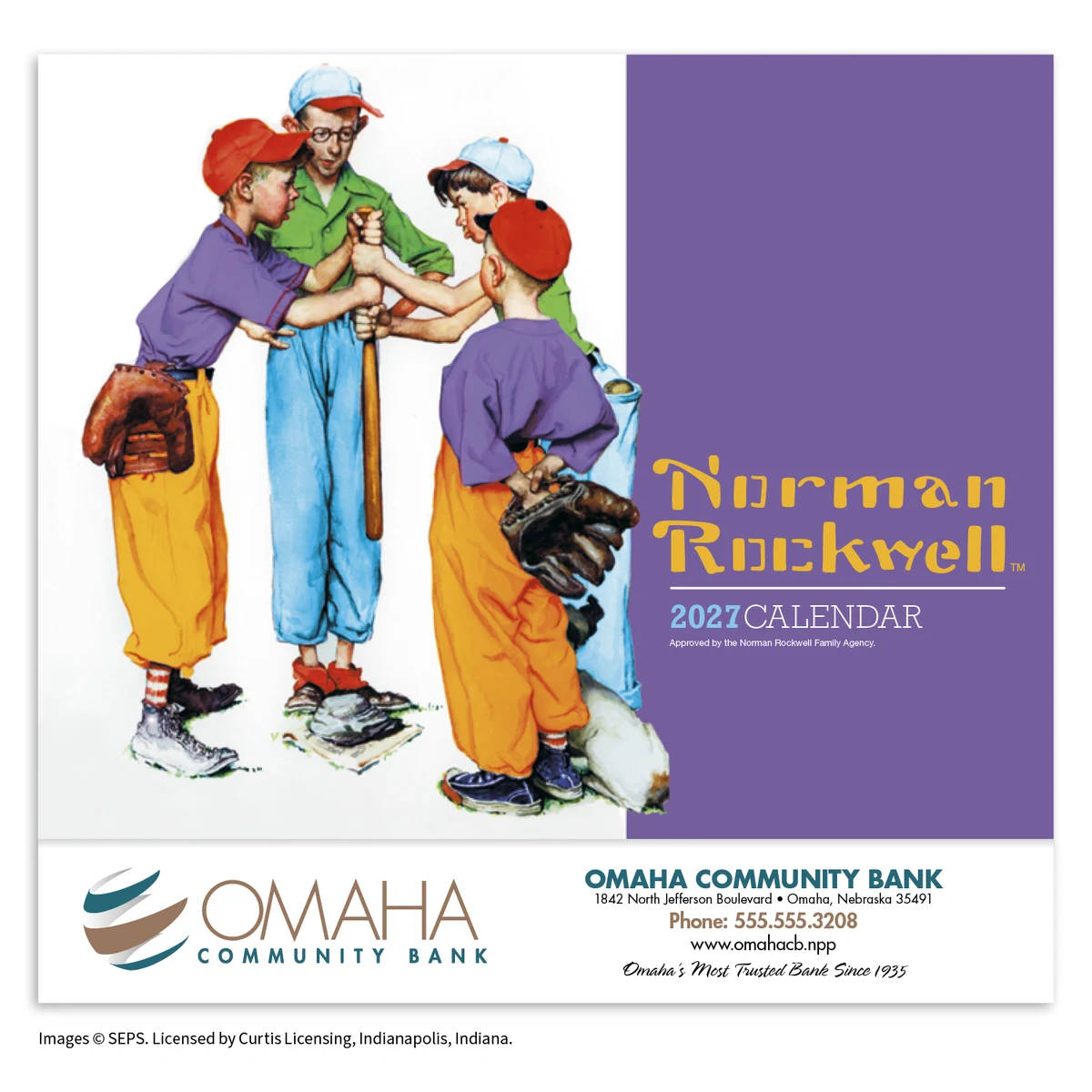 HotLine® Products Norman Rockwell Appointment Calendar - Stapled 1