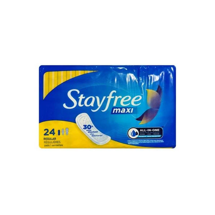 Stayfree Maxi Pads - Regular 24 Pack 1