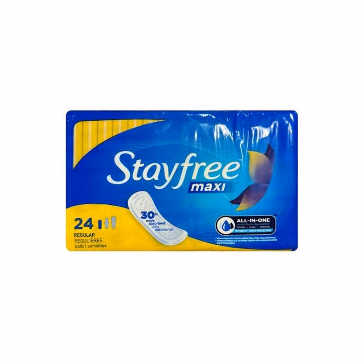 Stayfree Maxi Pads - Regular 24 Pack