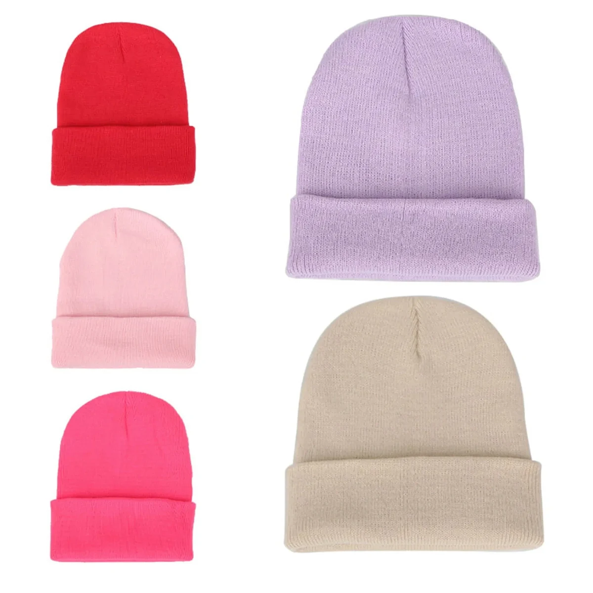 12" Knit Beanie Acrylic Cap 1