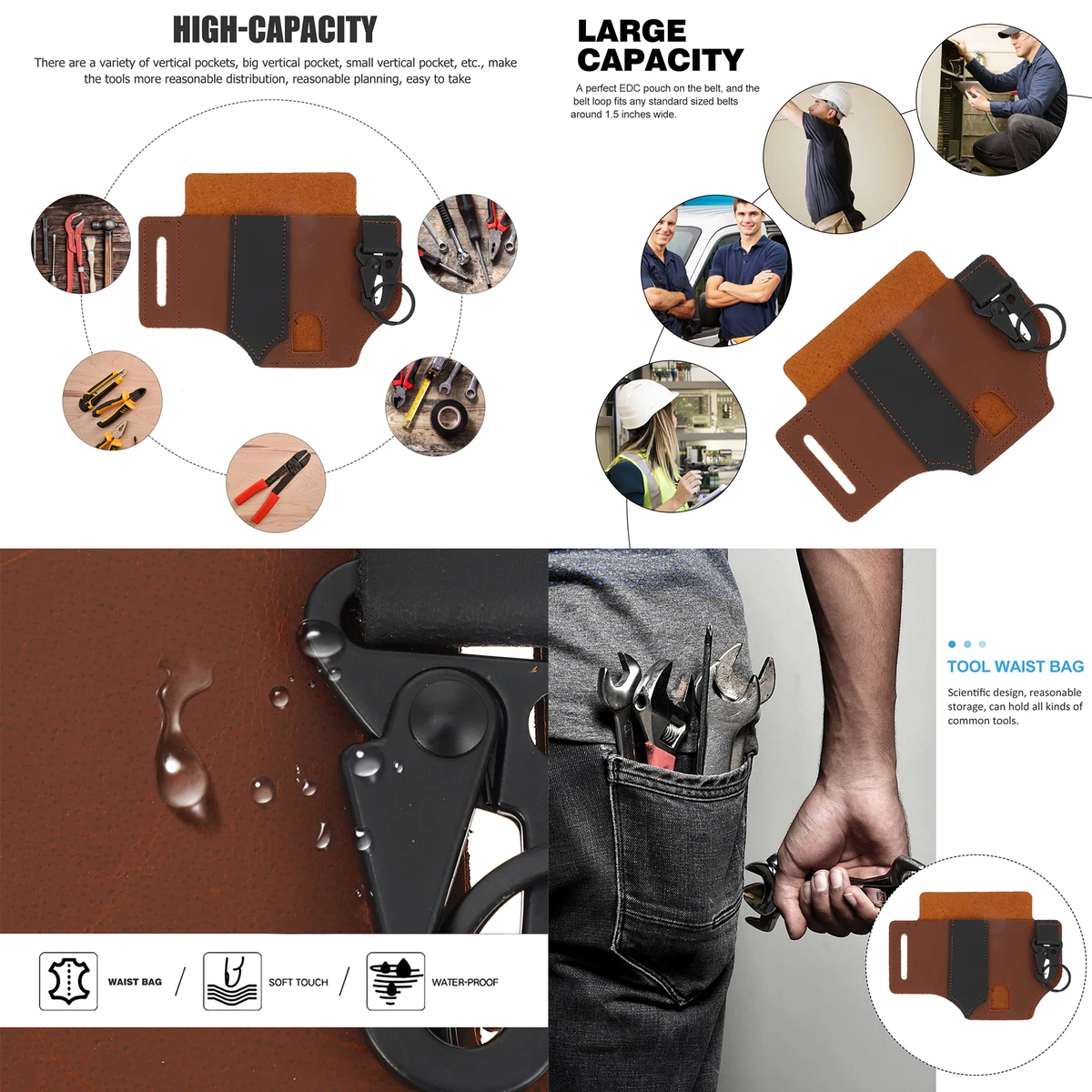 Mens Wallets Woman Wallet Wrench Tools Waist Bag 1