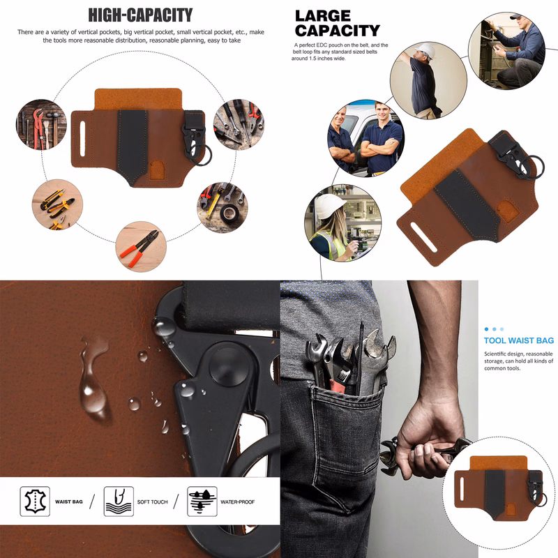 Mens Wallets Woman Wallet Wrench Tools Waist Bag