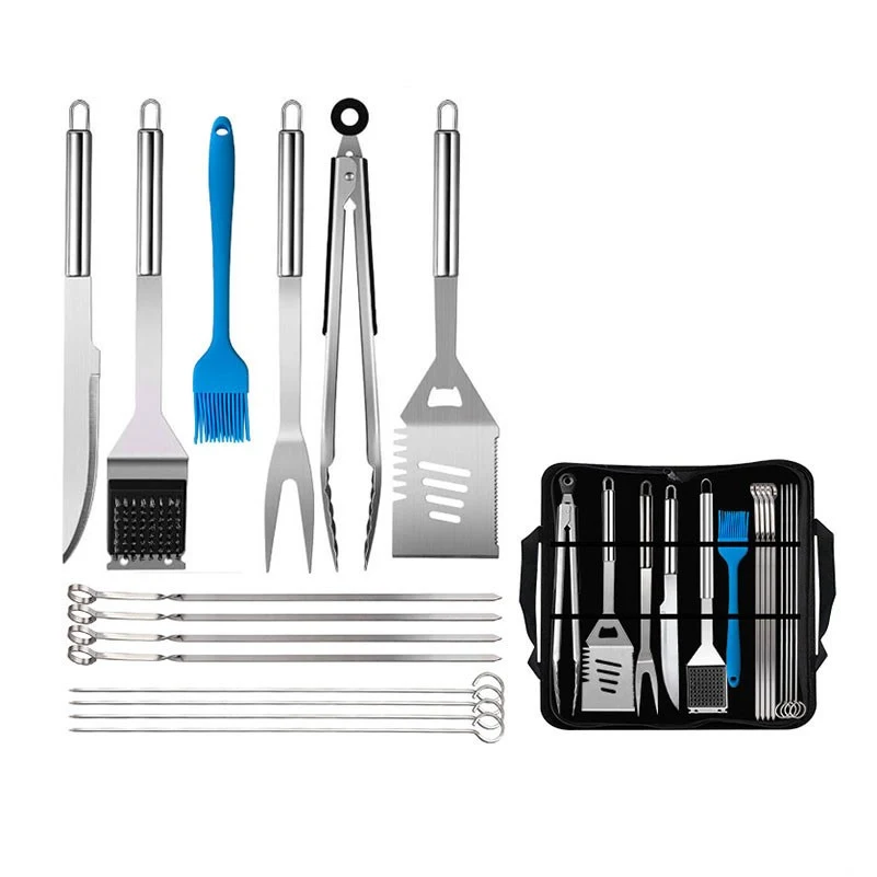 15Pcs Stainless Steel Grill Utensils Set 1