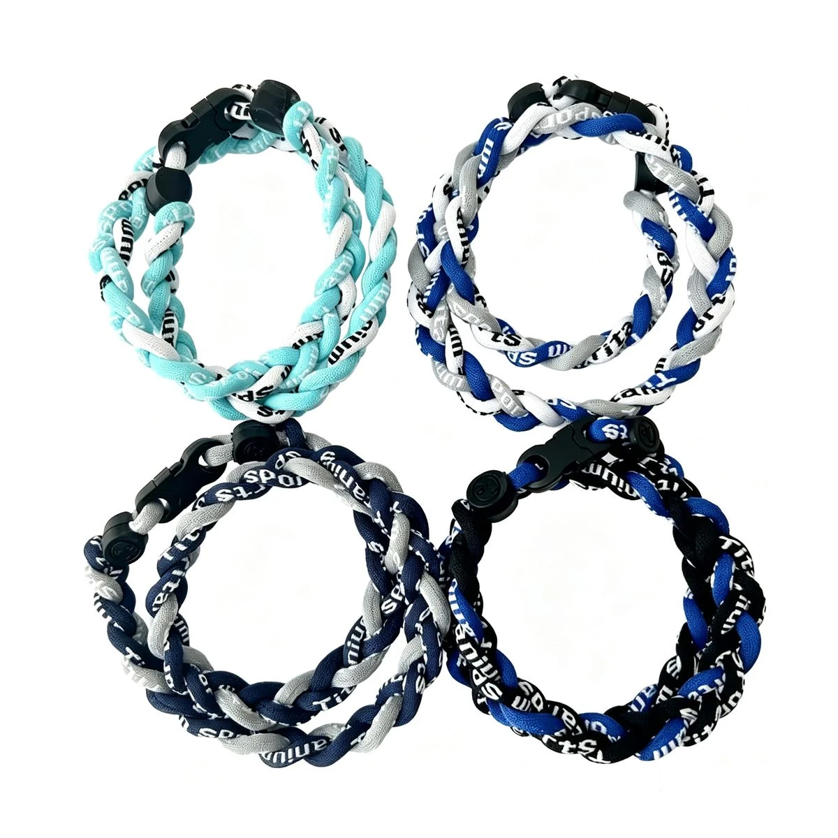 3 Ropes Braided Sports Titanium Bracelet 1