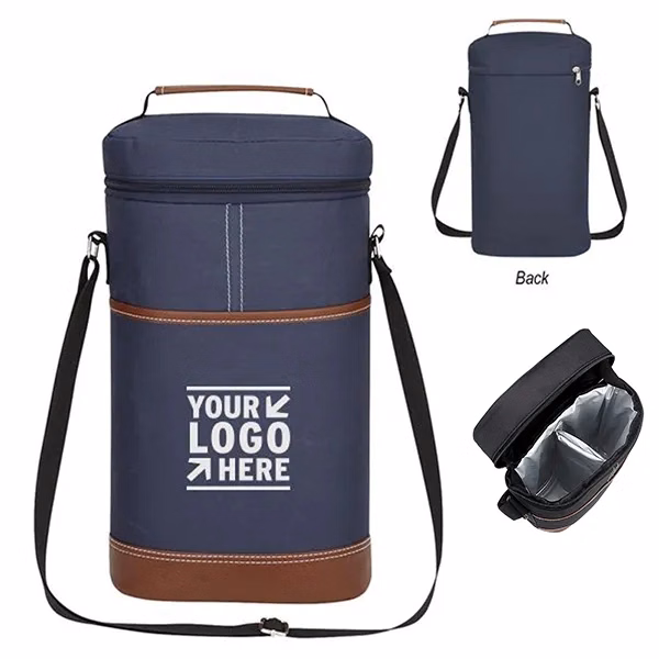 Promotional double wine cooler bags