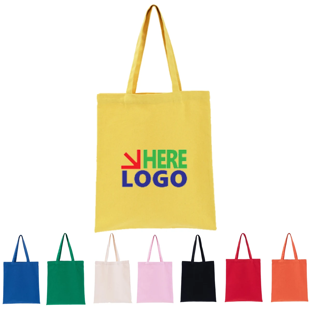 Custom Logo Canvas Tote Bag, custom tote bag with logo imprint 1