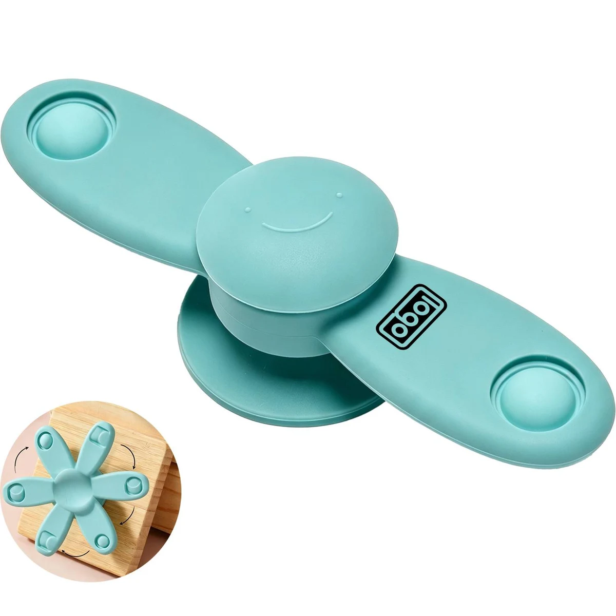Silicone Suction Cup Helicopter Spinner Toy 1