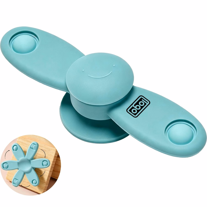 Silicone Suction Cup Helicopter Spinner Toy