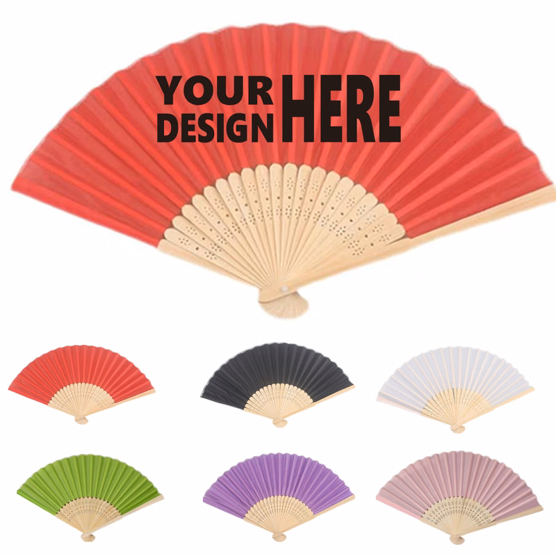 Polyester Folding Fan (7 Inches)