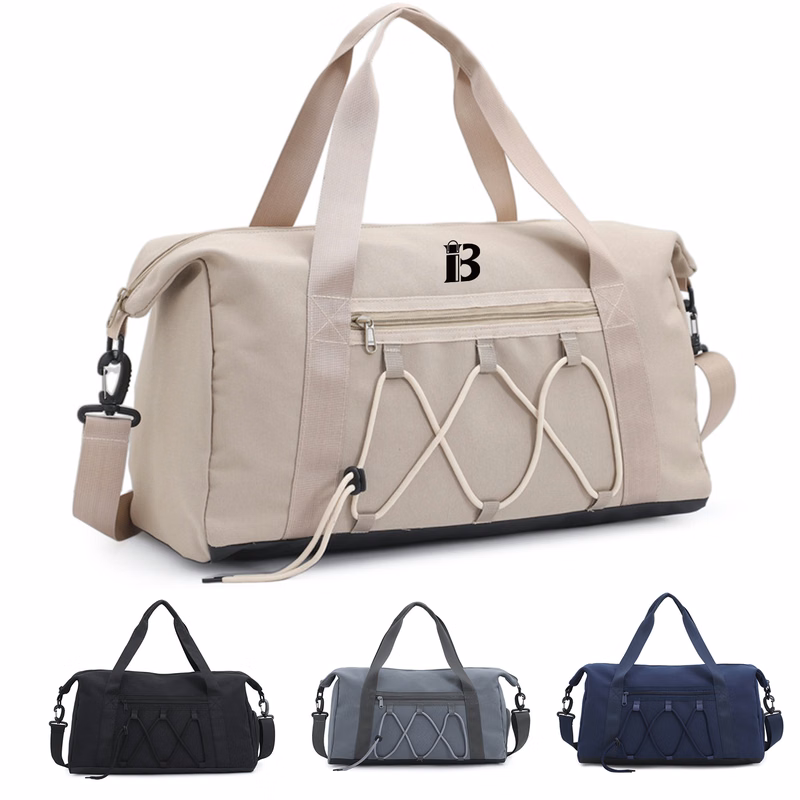 Large Travel Oxford Duffel Bag w/ Shoe Compartment