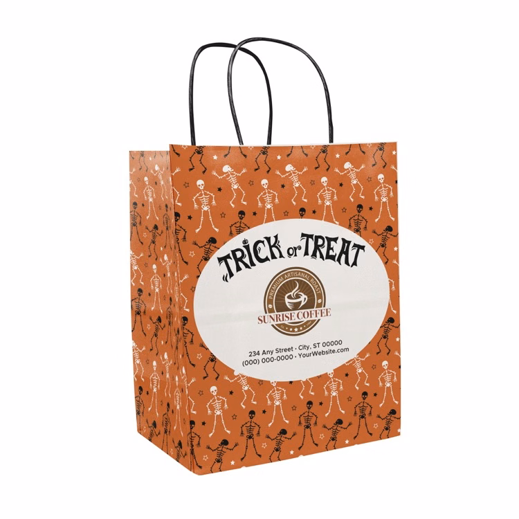 Halloween Scatter Design 2 Handle Shopper (8.5" x 10.25" x 5")