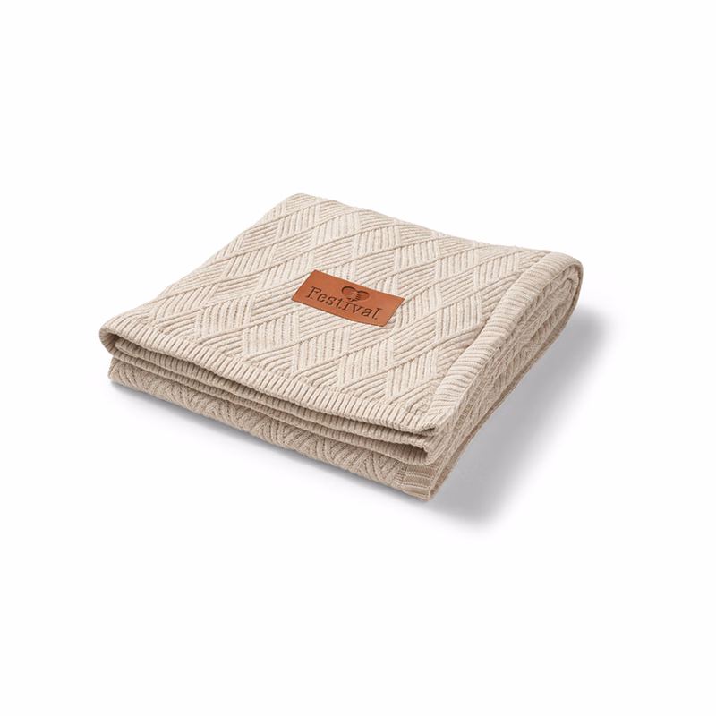Trellis Knit Blanket