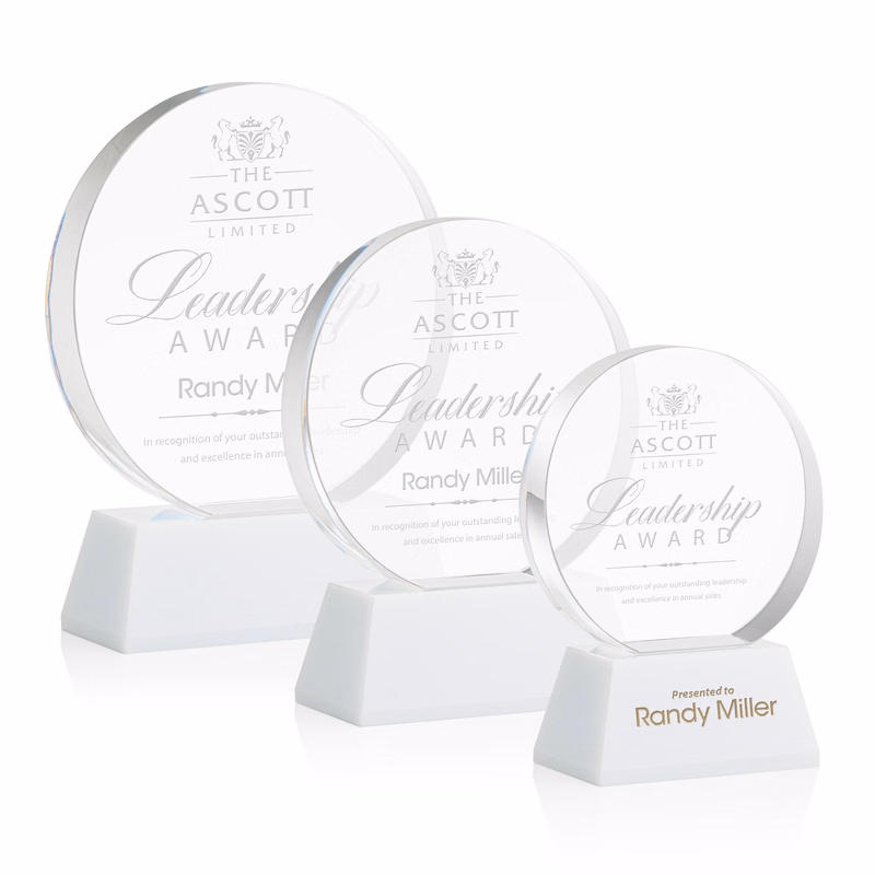 Glenwood Award on Base - White