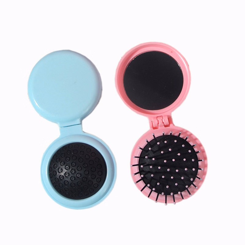 Portable Folding Mirror Comb