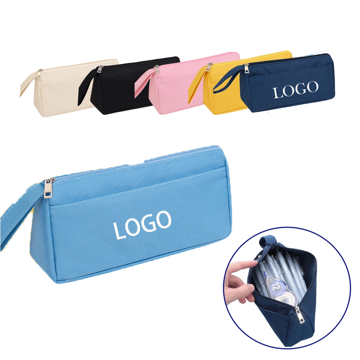 MOQ:20pcs Printed School Pencil Case 1