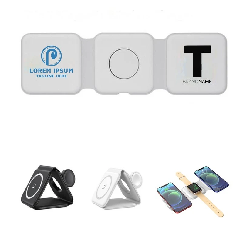 3-in-1 Compact 15W Magnetic Wireless Charger 1