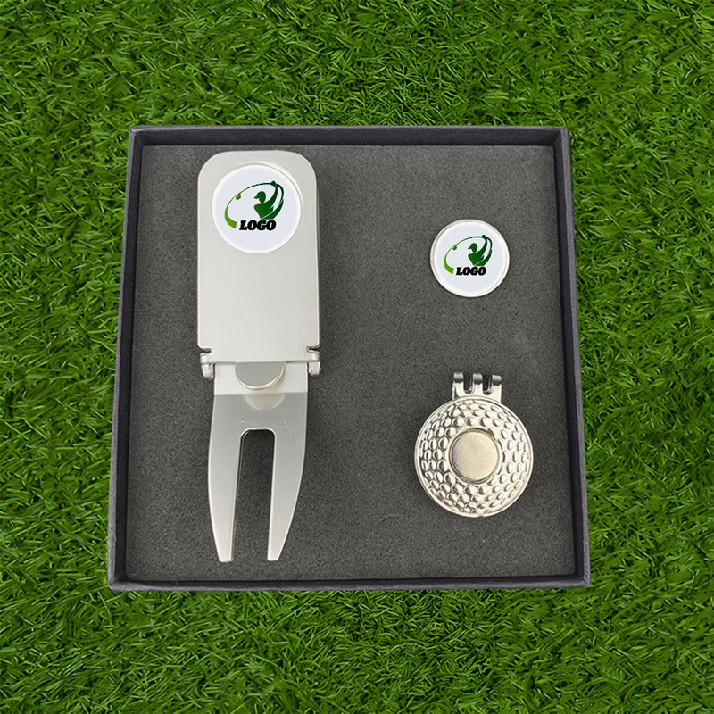 Golf Cigar Holder Divot Tool Gift Set
