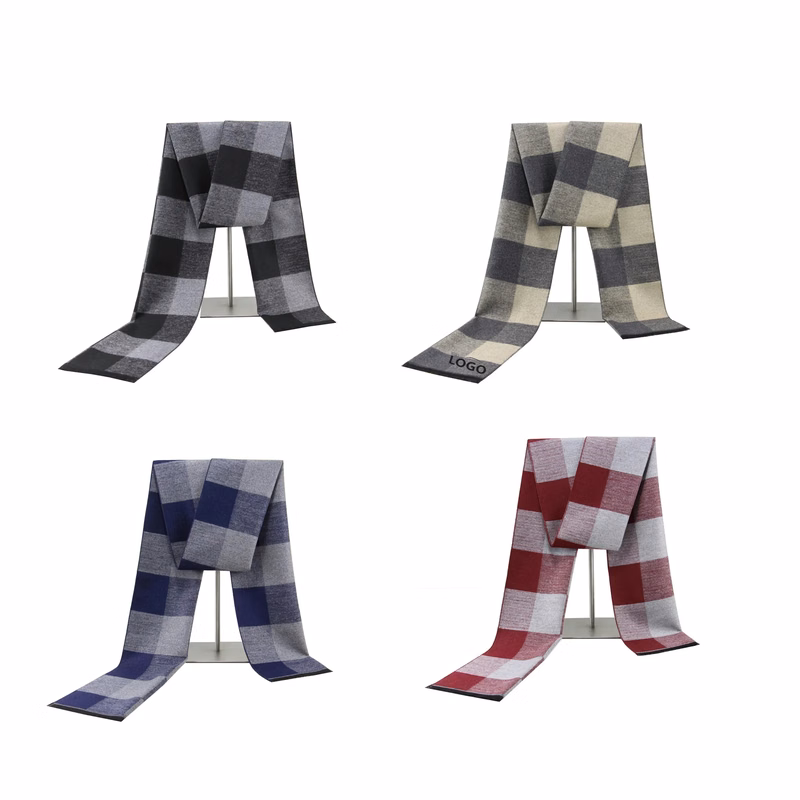 Plaid Warm Scarf MOQ 100PCS