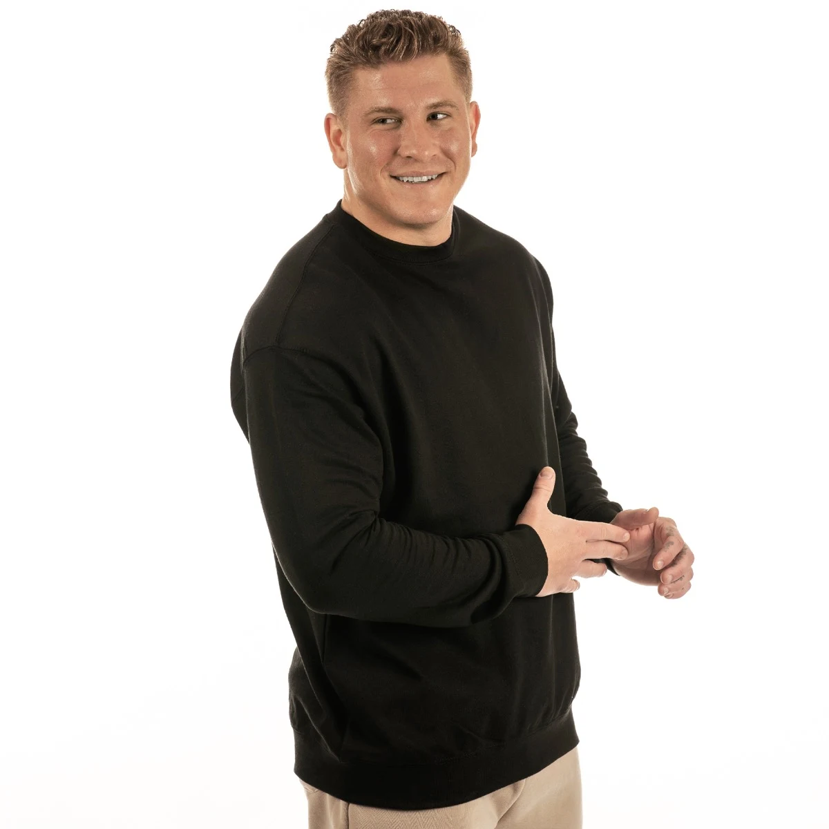 Burnside Printer Fleece Crew Neck 1