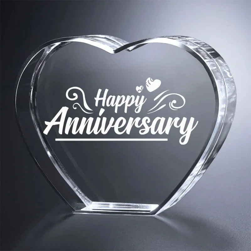 Standing Crystal Heart Award 1