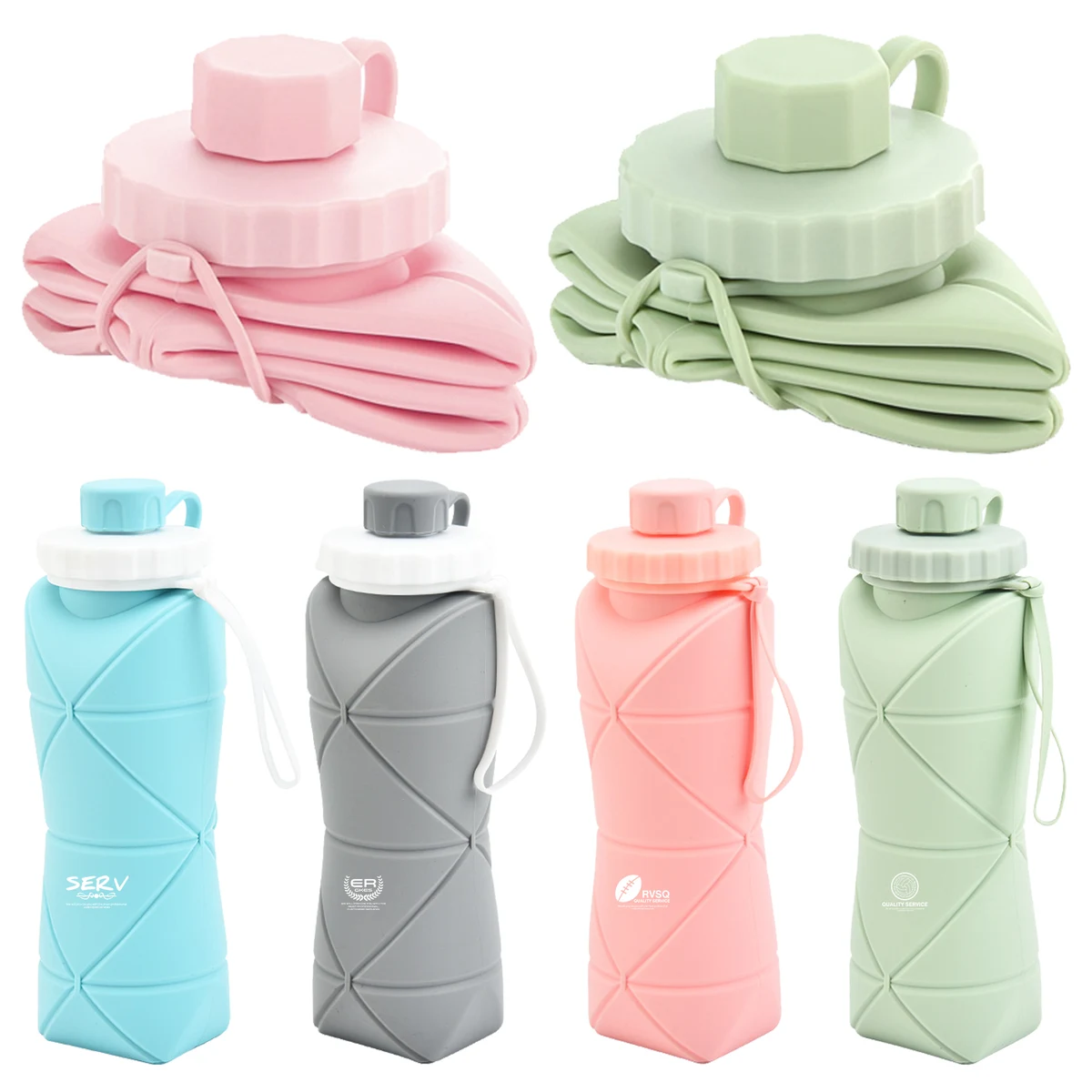 Creative Silicone Folding Water Bottle 1