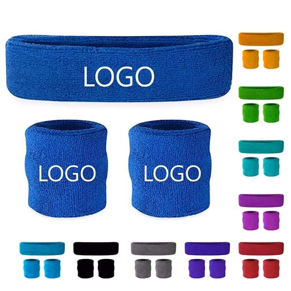 Custom Cloth Wristbands headband set